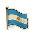 Sticker bandera argentina