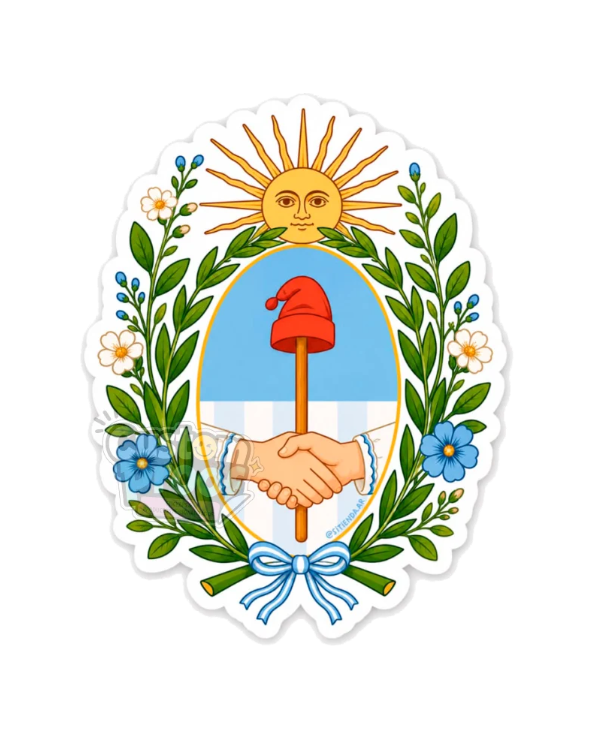 Sticker escudo argentino