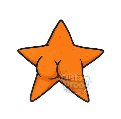 Sticker estrella culona
