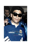 Sticker Maradona con lentes