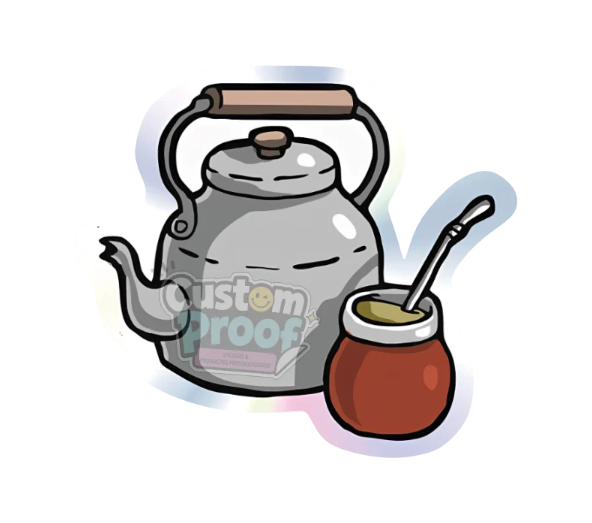 Sticker pava y mate