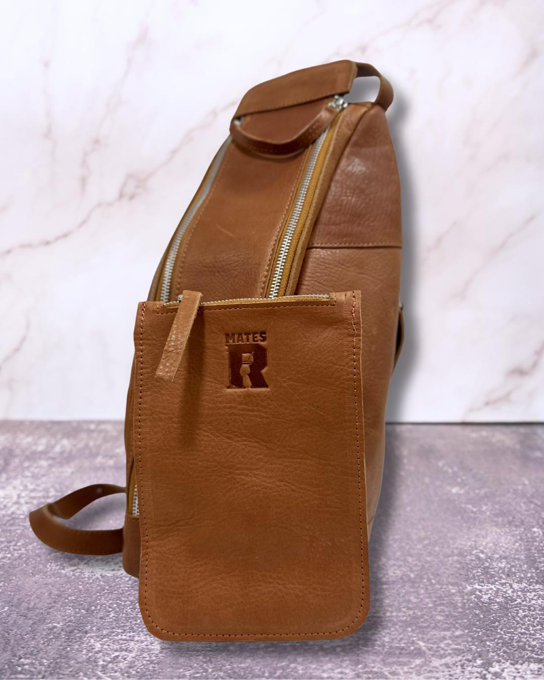 Bolso matero de cuero