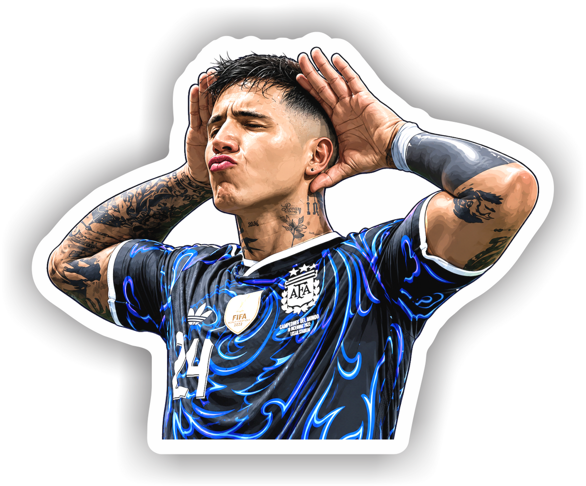 STICKERS ENZO FERNANDEZ ARGENTINA 2026