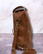 Bolso matero de cuero