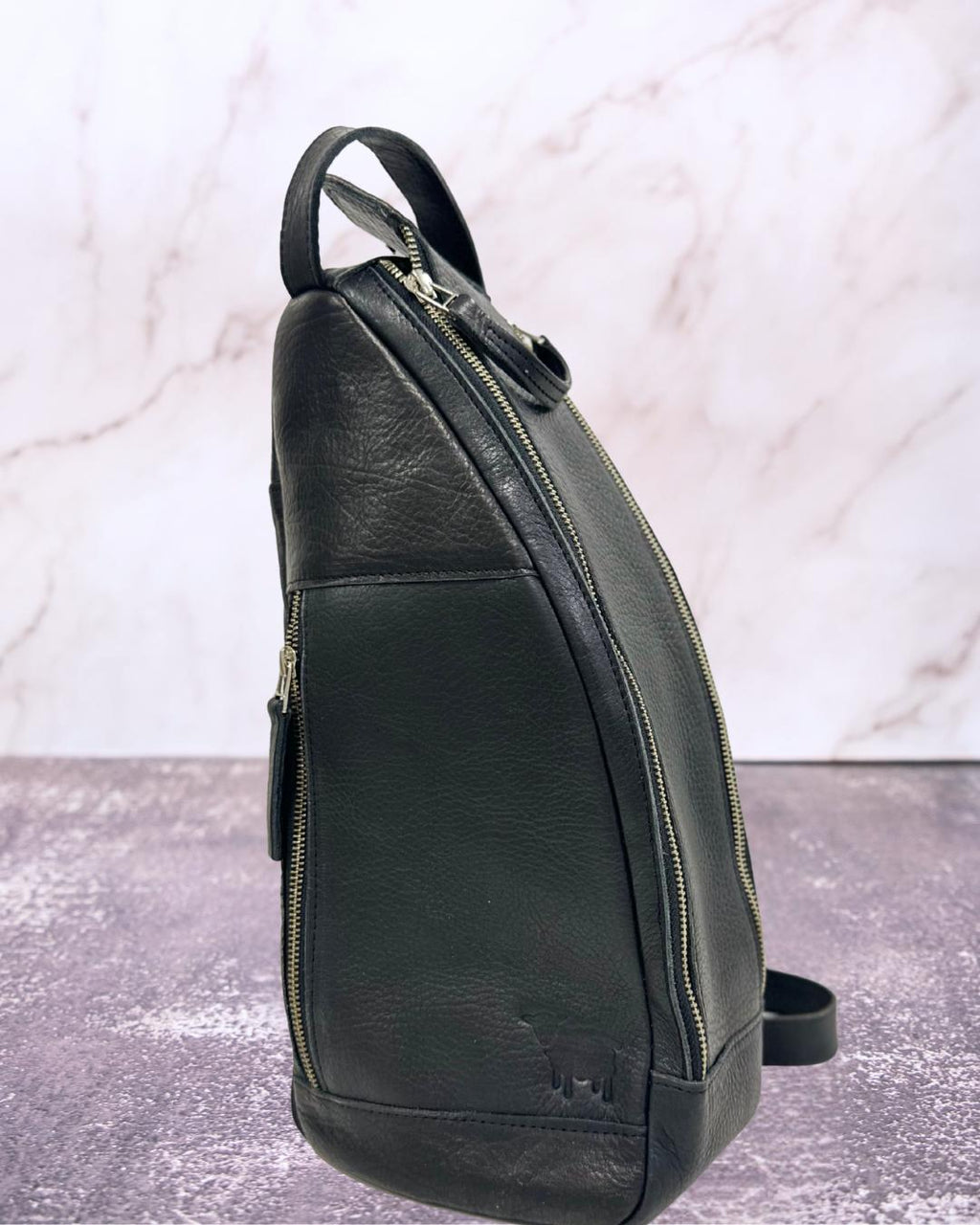 Bolso matero de cuero