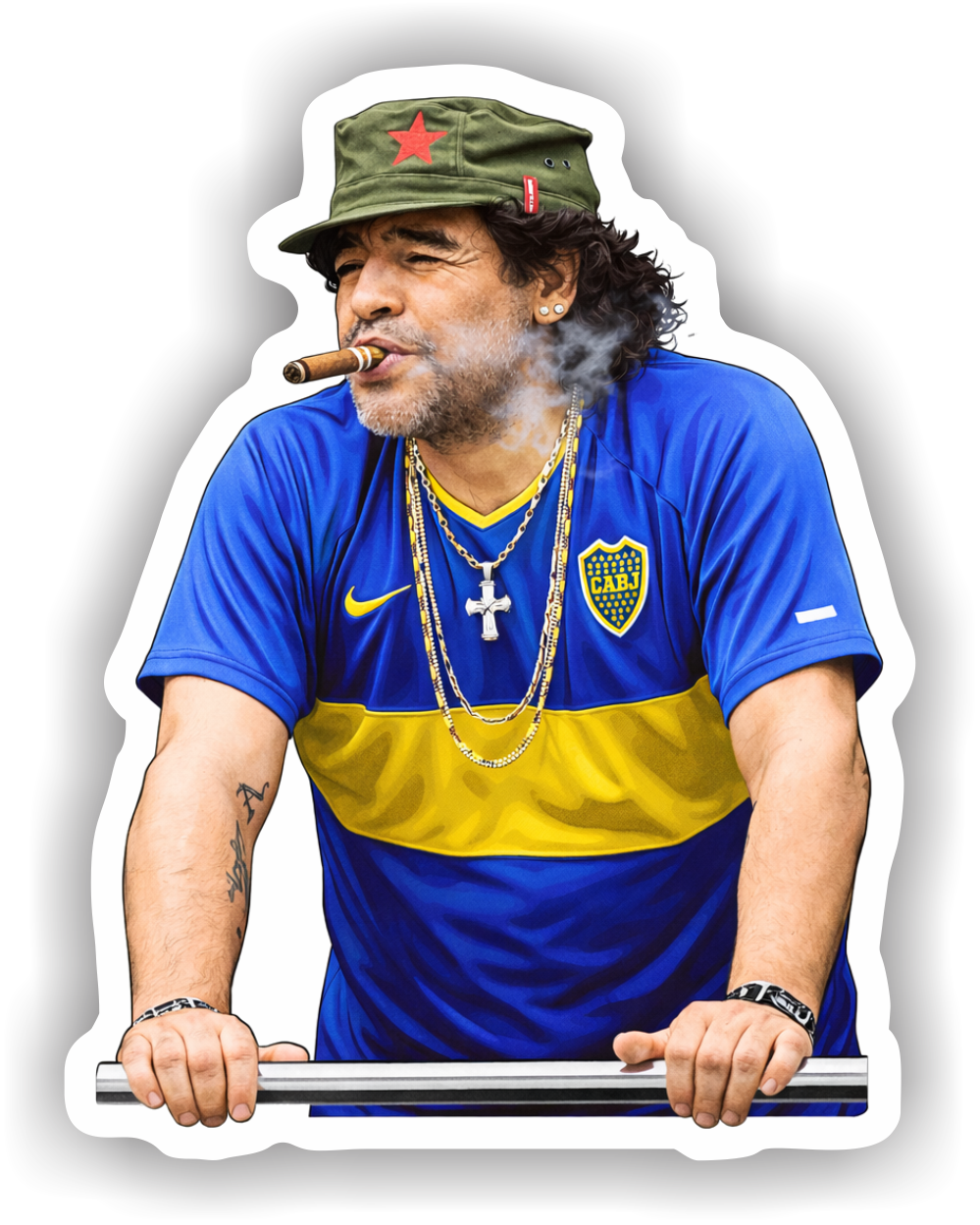 STICKERS MARADONA