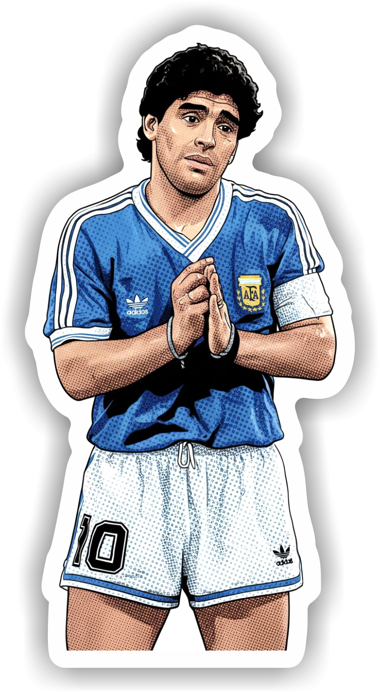 STICKERS MARADONA
