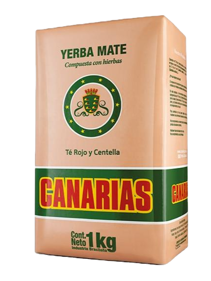 Yerba Mate Canarias Té Rojo y Centella 1kg.