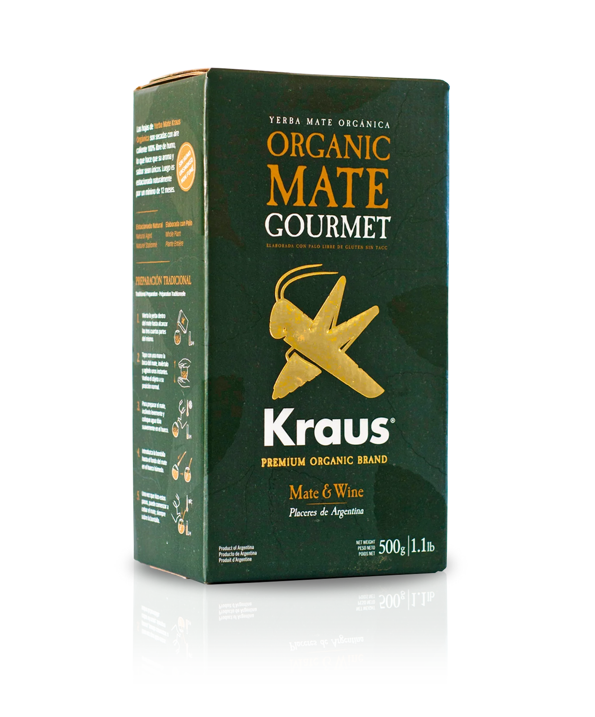 Yerba Mate Kraus Orgánica Gourmet