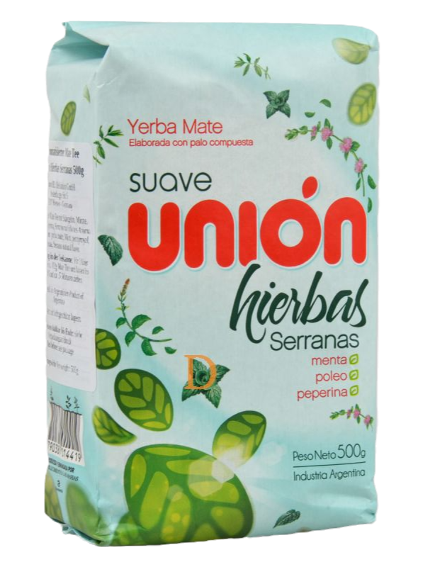 Yerba Mate Unión Hierbas Serranas 500g.