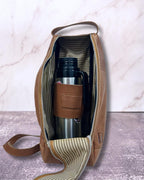 Bolso matero de cuero