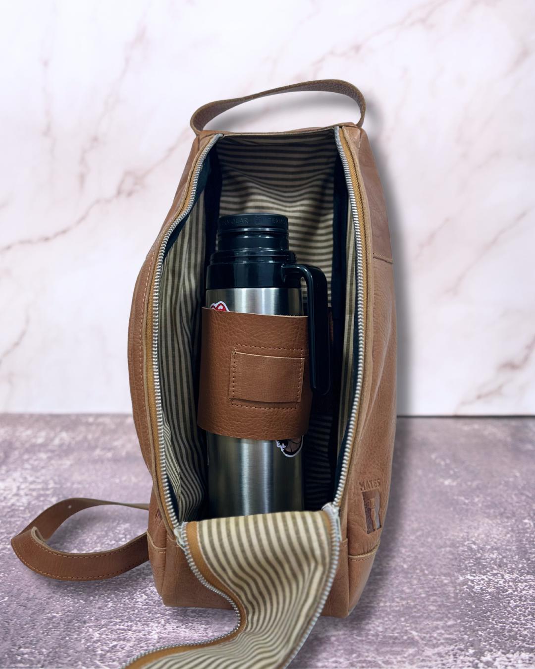 Bolso matero de cuero