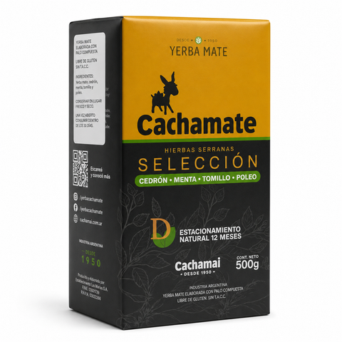 Yerba Mate Cachamate Hierbas Serranas SELECCION  500g.