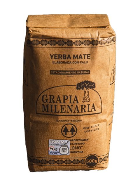 Yerba Mate Grapia Milenaria 500g.